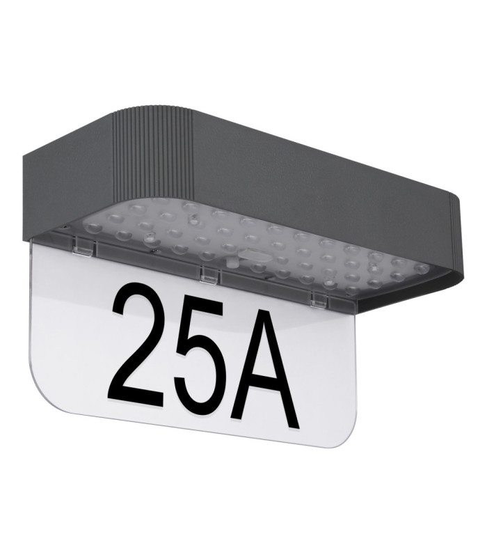 Numero Integrated LED Outdoor Wall Down Lamp Matt Grey 3000K-2