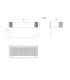 Numero Integrated LED Outdoor Wall Down Lamp Matt Grey 3000K-11
