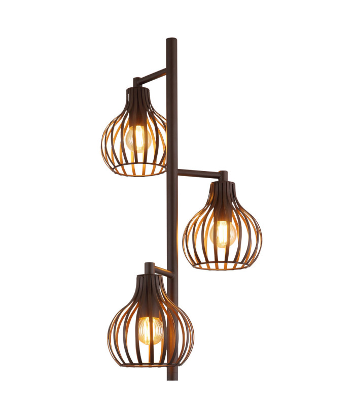 Mateo Multi Arm Floor Lamp Rust Colour  3x E14-3