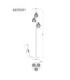 Mateo Multi Arm Floor Lamp Rust Colour  3x E14-9