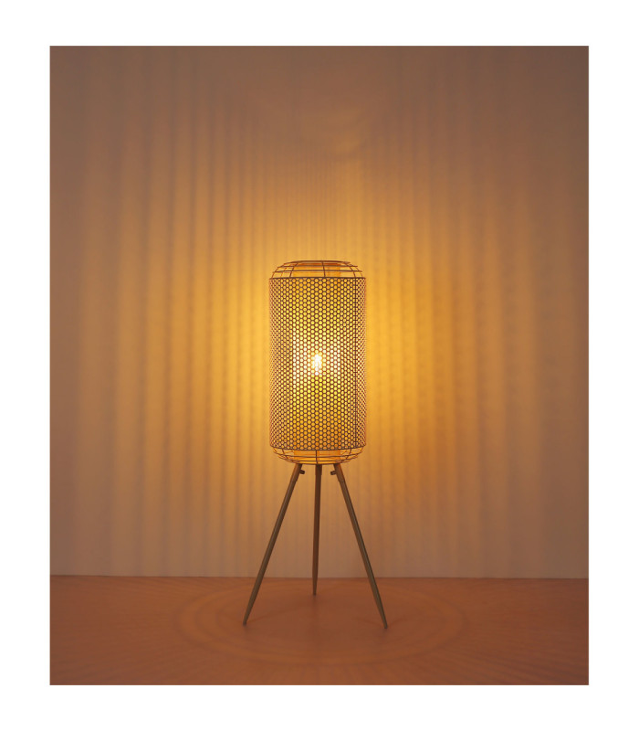 Denton Tripod Floor Lamp Creme Colour  1x E27-7