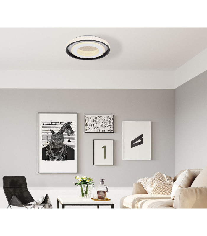 Lucky Integrated LED Decorative Flush Ceiling Light White 2700-6000K-9
