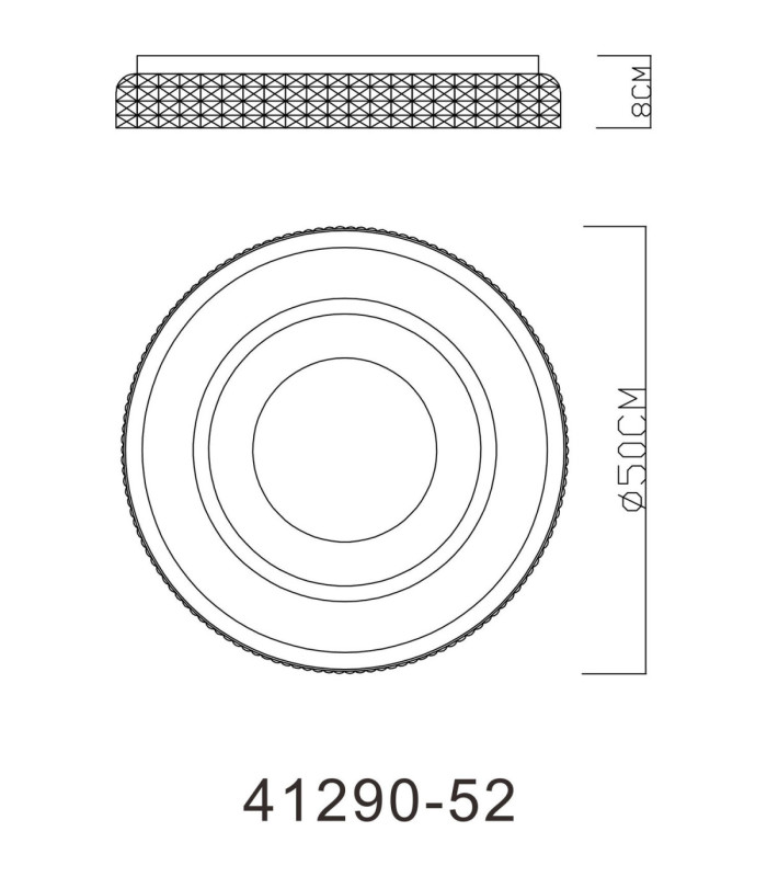 Lucky Integrated LED Decorative Flush Ceiling Light White 2700-6000K-11
