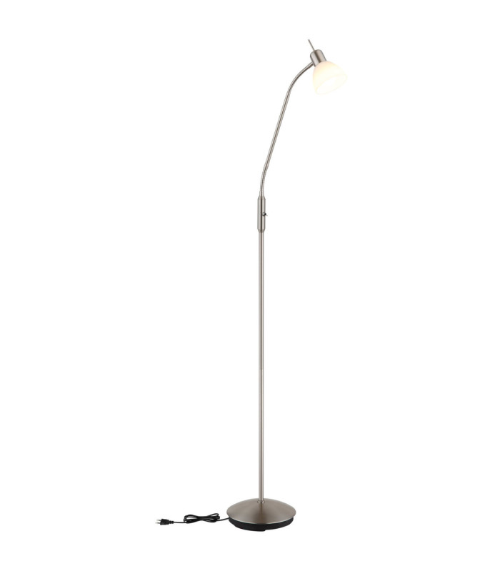 Malte Task Floor Lamp Matt Nickel 1x E14 3000K-4