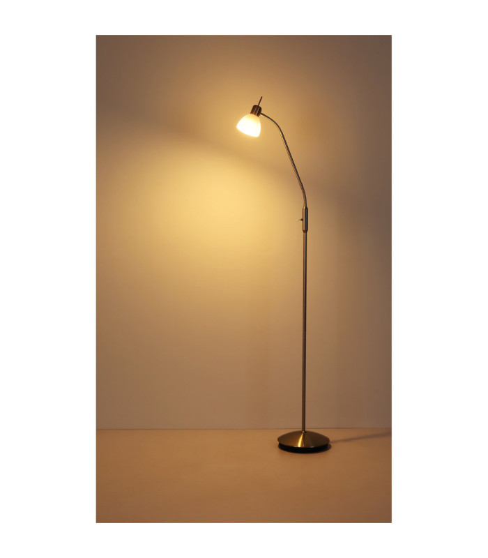 Malte Task Floor Lamp Matt Nickel 1x E14 3000K-5