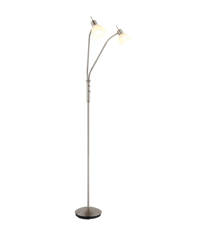 Malte Multi Arm Floor Lamp Matt Nickel 2x E14 3000K-1