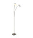 Malte Multi Arm Floor Lamp Matt Nickel 2x E14 3000K-5