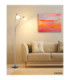 Malte Multi Arm Floor Lamp Matt Nickel 2x E14 3000K-9
