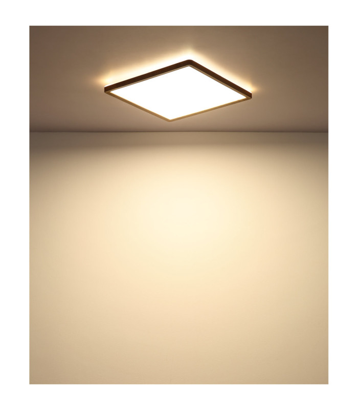 Sapana Square Integrated LED Panel Wood Look 3000K-9