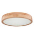 Rainer 40cm Round Integrated LED Flush Ceiling Light Wood Look 2700-6500K-5