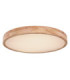 Rainer 60cm Round Integrated LED Flush Ceiling Light Wood Look 2700-6500K-1