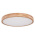 Rainer 60cm Round Integrated LED Flush Ceiling Light Wood Look 2700-6500K-2