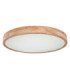 Rainer 60cm Round Integrated LED Flush Ceiling Light Wood Look 2700-6500K-5