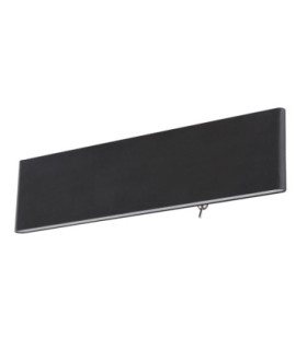 Siegfried 30cm Integrated LED Up & Down Wall Lamp Black 3000K-2