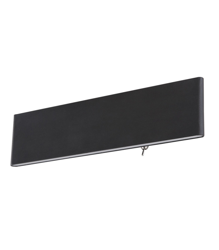 Siegfried 30cm Integrated LED Up & Down Wall Lamp Black 3000K-2