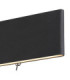 Siegfried 30cm Integrated LED Up & Down Wall Lamp Black 3000K-3