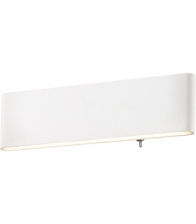 Siegfried 30cm Integrated LED Up & Down Wall Lamp White 3000K-1