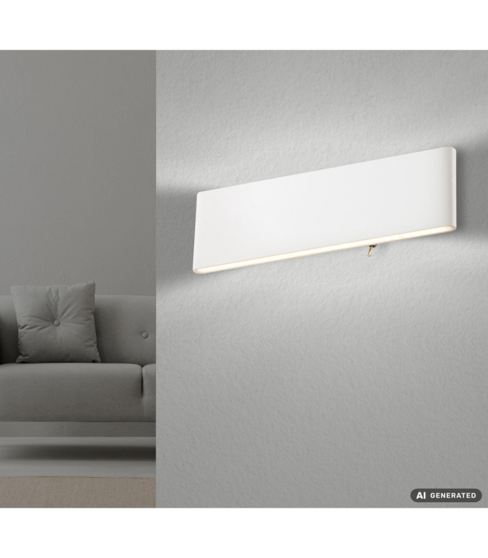 Siegfried 30cm Integrated LED Up & Down Wall Lamp White 3000K-3