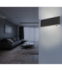 Siegfried 22cm Integrated LED Up & Down Wall Lamp Black 3000K-4