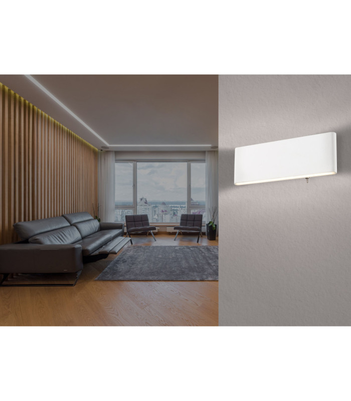 Siegfried 22cm Integrated LED Up & Down Wall Lamp White 3000K-3