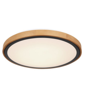 Bruno Integrated LED Flush Ceiling Light Matt Black 3000-4500-6000K-1