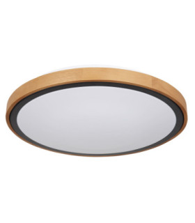 Bruno Integrated LED Flush Ceiling Light Matt Black 3000-4500-6000K-2