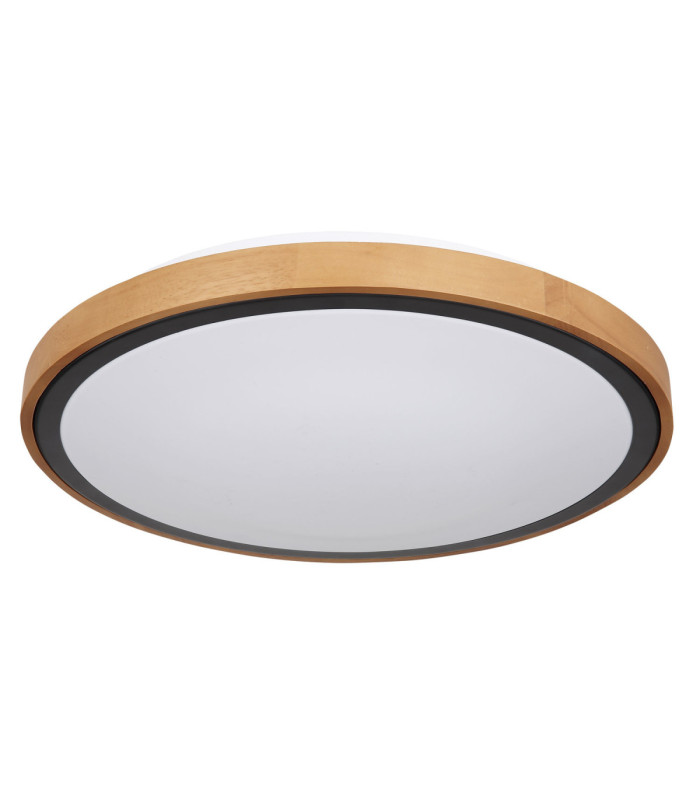 Bruno Integrated LED Flush Ceiling Light Matt Black 3000-4500-6000K-2