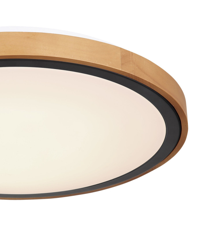 Bruno Integrated LED Flush Ceiling Light Matt Black 3000-4500-6000K-4