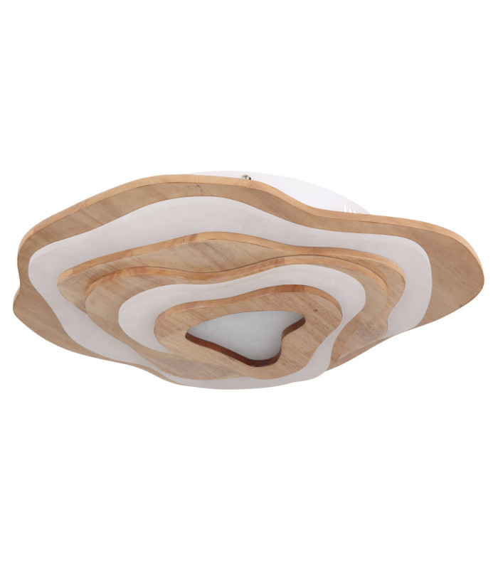 Jacks Integrated LED Semi Flush Ceiling Light Dark Brown 2700-6000K-2