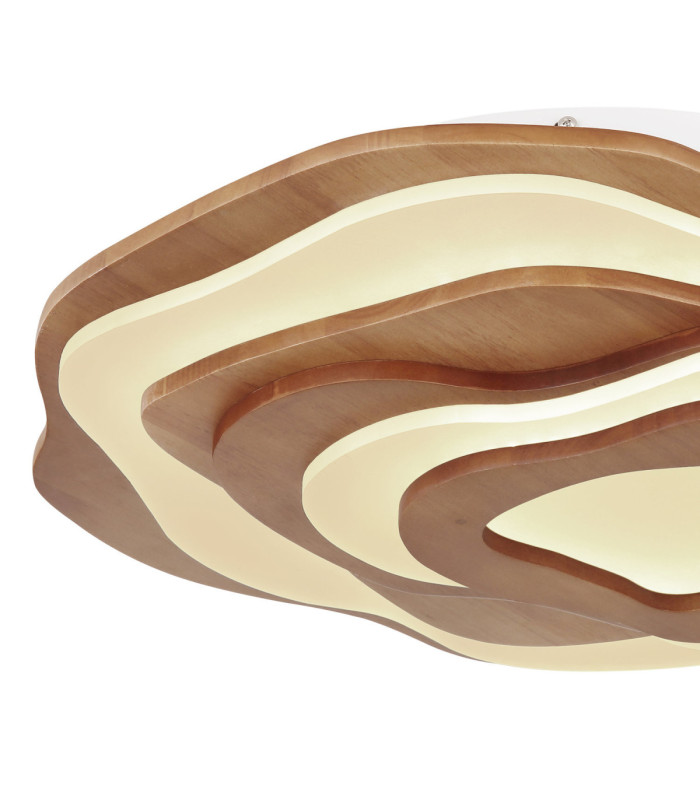 Jacks Integrated LED Semi Flush Ceiling Light Dark Brown 2700-6000K-4