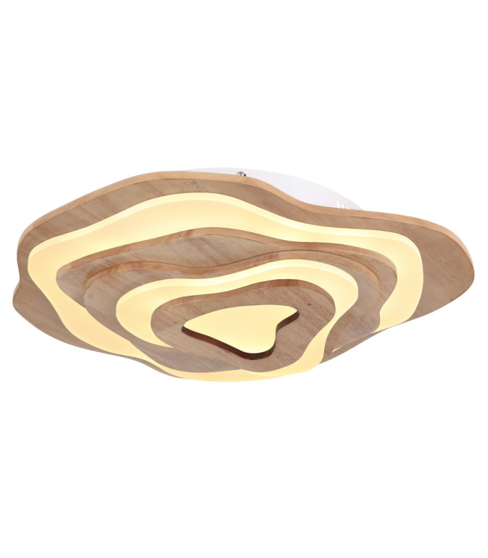 Jacks Integrated LED Semi Flush Ceiling Light Dark Brown 2700-6000K-5