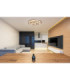 Jacks Integrated LED Semi Flush Ceiling Light Dark Brown 2700-6000K-8