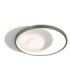 Moon Integrated Led Semi Flush Ceiling Light Matt Black 4000K-1
