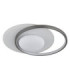 Moon Integrated Led Semi Flush Ceiling Light Matt Black 4000K-2