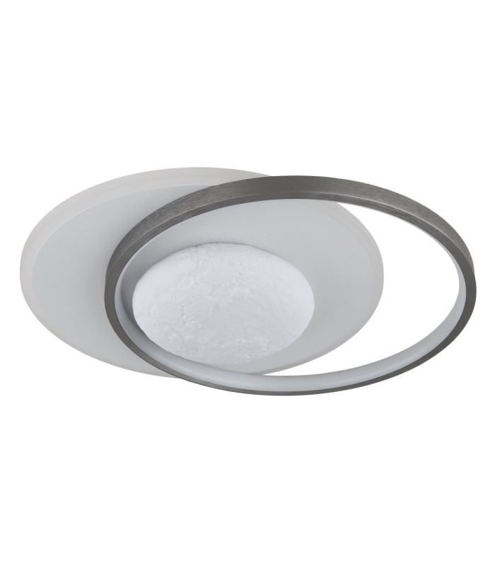 Moon Integrated Led Semi Flush Ceiling Light Matt Black 4000K-2