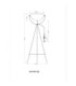 Timo Tripod Floor Lamp Sand Colour  1x E27-8