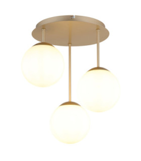 Harmon Globe Ceiling Light Matt Champagne Colour  3x E14-1