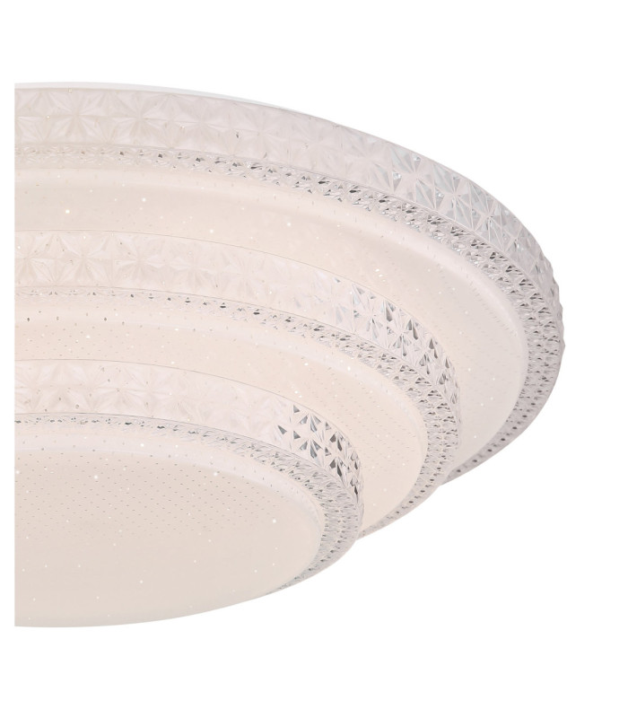 Magnifique I Integrated Led Semi Flush Ceiling Light White 3000-6500K-4