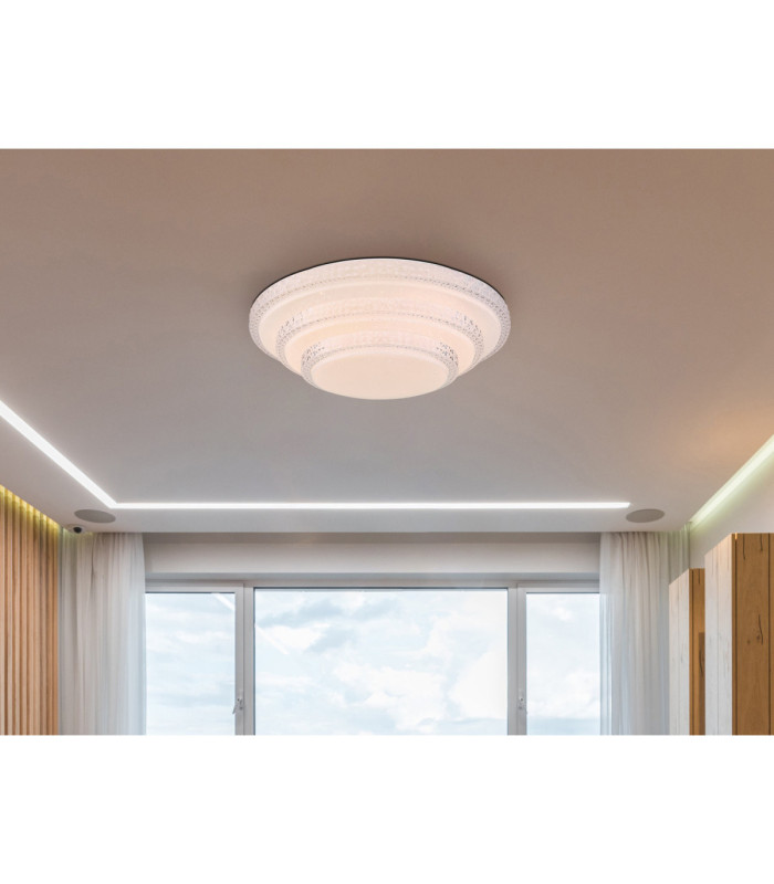 Magnifique I Integrated Led Semi Flush Ceiling Light White 3000-6500K-11