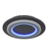 Jayden Integrated LED Decorative Flush Ceiling Light, Matt Black 3000-6500K