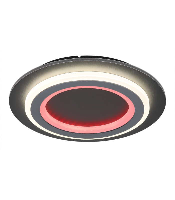 Jayden Integrated LED Decorative Flush Ceiling Light, Matt Black 3000-6500K