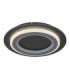 Jayden Integrated LED Decorative Flush Ceiling Light, Matt Black 3000-6500K