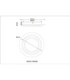 Jayden Integrated LED Decorative Flush Ceiling Light, Matt Black 3000-6500K