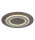 Jayden Ring Integrated LED Decorative Flush Ceiling Light Anthracite Brushed 3000K-1