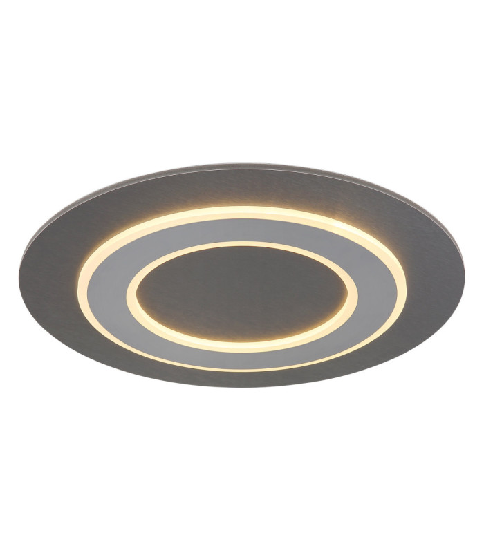 Jayden Ring Integrated LED Decorative Flush Ceiling Light Anthracite Brushed 3000K-1