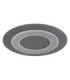 Jayden Ring Integrated LED Decorative Flush Ceiling Light Anthracite Brushed 3000K-2