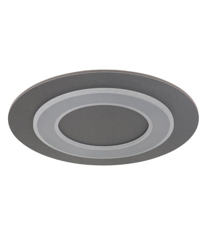 Jayden Ring Integrated LED Decorative Flush Ceiling Light Anthracite Brushed 3000K-2