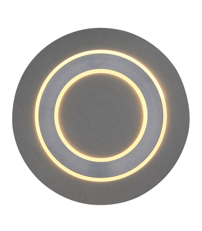 Jayden Ring Integrated LED Decorative Flush Ceiling Light Anthracite Brushed 3000K-3