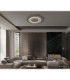 Jayden Ring Integrated LED Decorative Flush Ceiling Light Anthracite Brushed 3000K-4