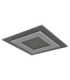 Jayden Square Integrated LED Decorative Flush Ceiling Light Anthracite Brushed 3000K-2